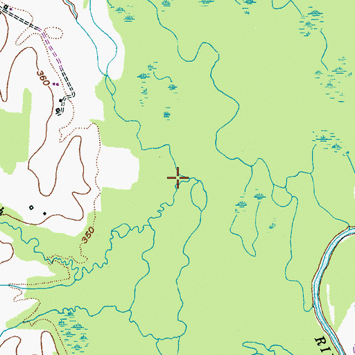 Topographic Map of Dry Branch, TN
