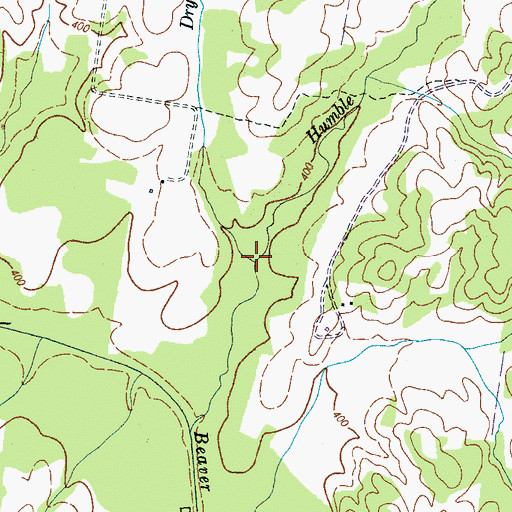 Topographic Map of Dry Branch, TN