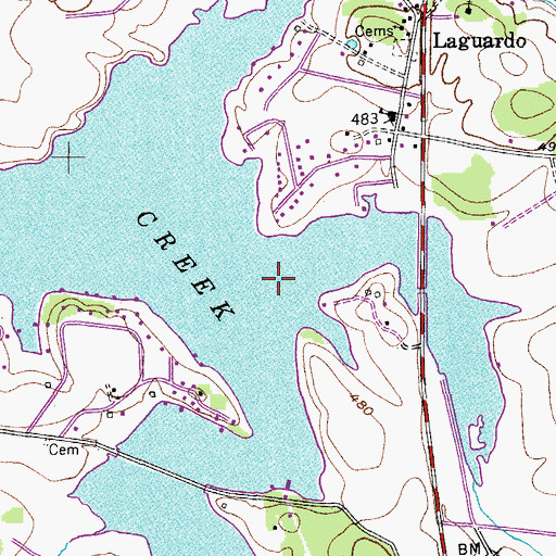 Topographic Map of Dry Fork Branch, TN