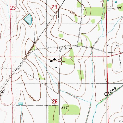 Topographic Map of Union Grove School, AL