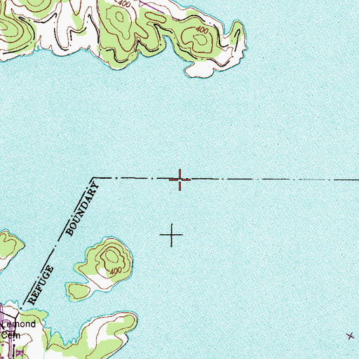 Topographic Map of Eagle Creek, TN