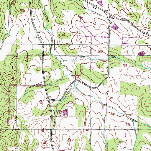 Topographic Map of Ebenezer School, TN