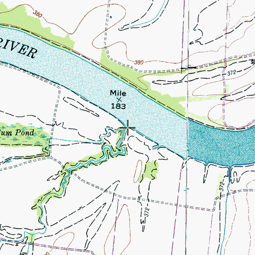 Topographic Map of Edmonds Branch, TN