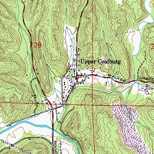 Topographic Map of Upper Coalburg, AL