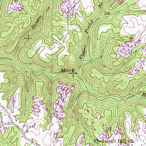 Topographic Map of Upper Field Branch, AL