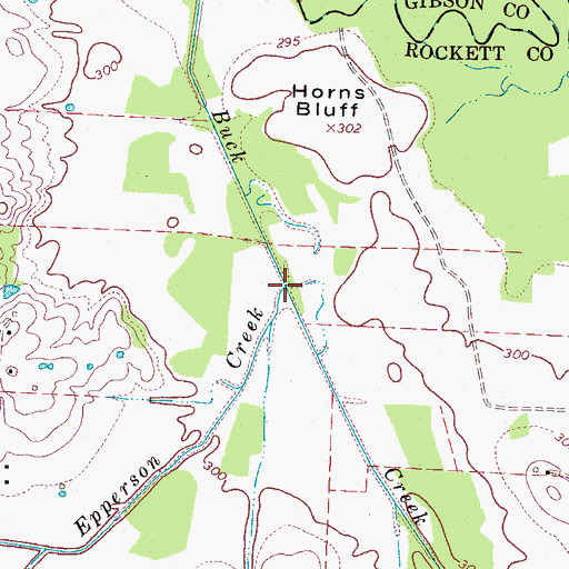 Topographic Map of Epperson Creek, TN