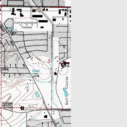 Topographic Map of Tully Elementary Magnet School, AZ