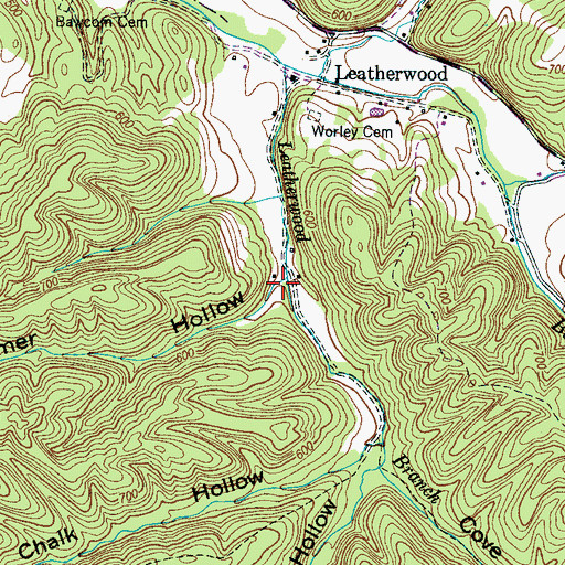 Topographic Map of Farmer Hollow, TN