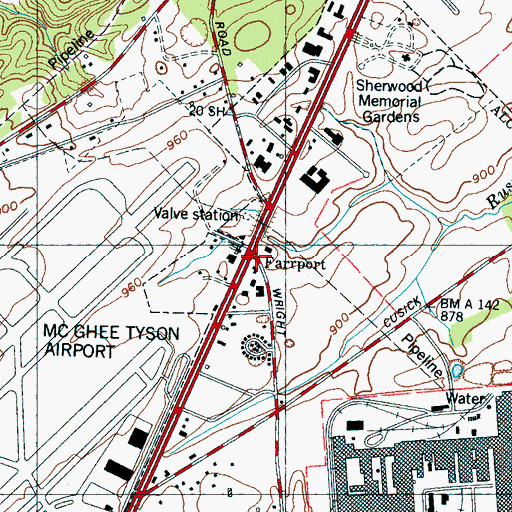Topographic Map of Farrport, TN