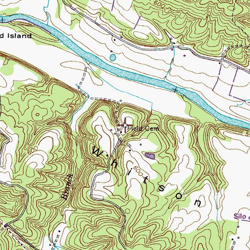 Topographic Map of Field Cemetery, TN