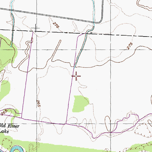 Topographic Map of Flat Branch, TN