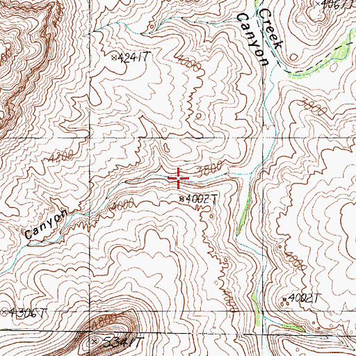 Topographic Map of Tunnel Canyon, AZ
