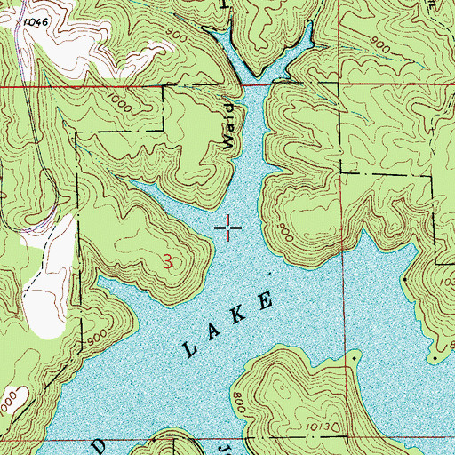 Topographic Map of Wald Hollow, AL