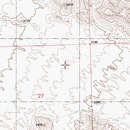 Topographic Map of Tunnel Mine Canyon, AZ