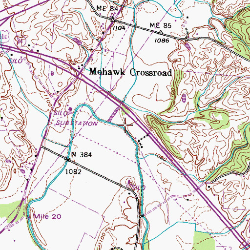 Topographic Map of Gap Creek, TN