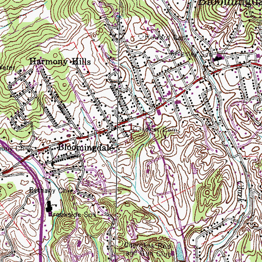 Topographic Map of Gardner Cemetery, TN