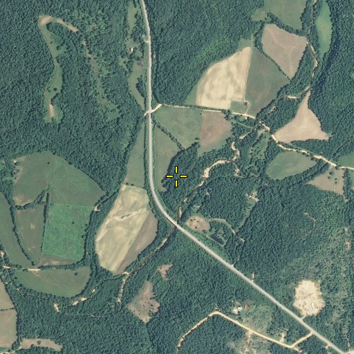 Aerial/Satellite Image of Gin Branch, TN