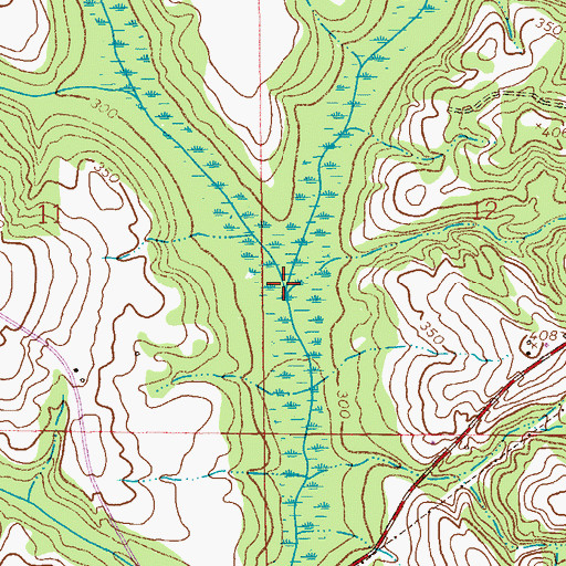 Topographic Map of Walnut Creek, AL