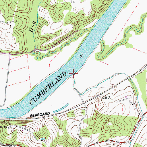 Topographic Map of Goldenhorn Creek, TN