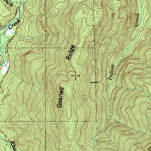 Topographic Map of Gosnell Ridge, TN