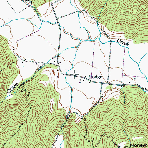 Topographic Map of Gourdneck Cove, TN