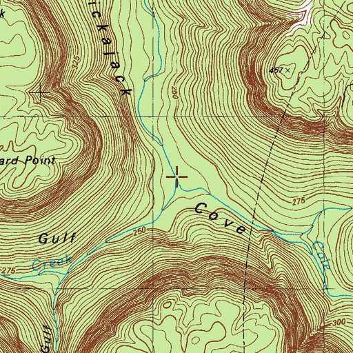 Topographic Map of Warren Creek, AL