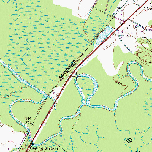 Topographic Map of Grays Creek, TN