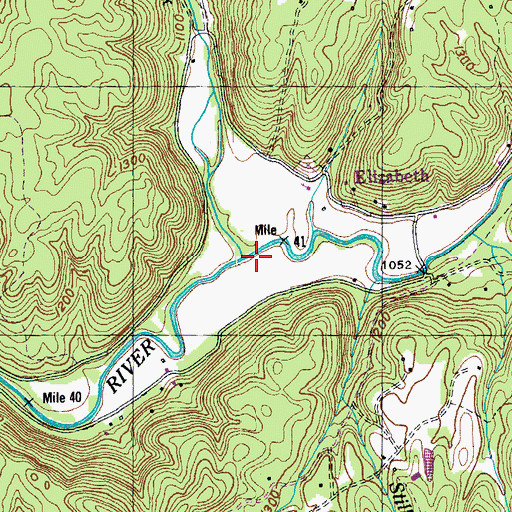 Topographic Map of Greasy Creek, TN