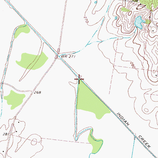 Topographic Map of Groggins Creek, TN