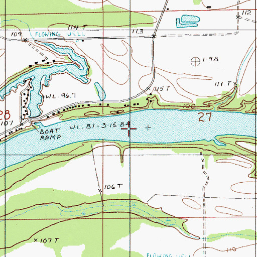 Topographic Map of Watts Bar (historical), AL
