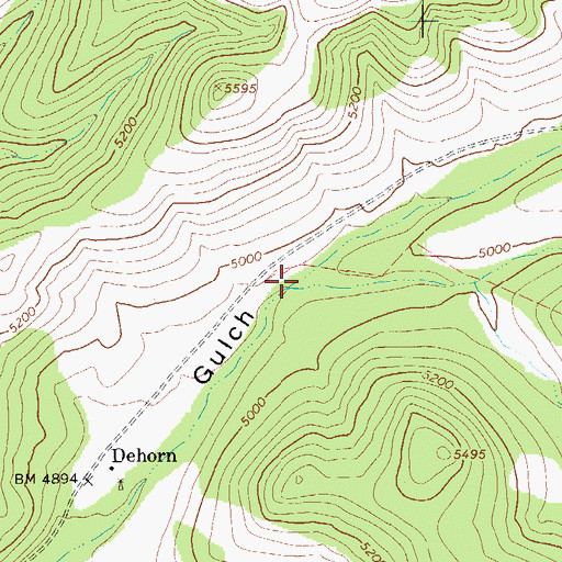 Topographic Map of Turkey Creek, AZ