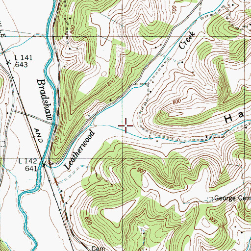 Topographic Map of Hames Hollow, TN