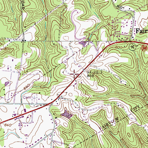 Topographic Map of Haskell School, TN