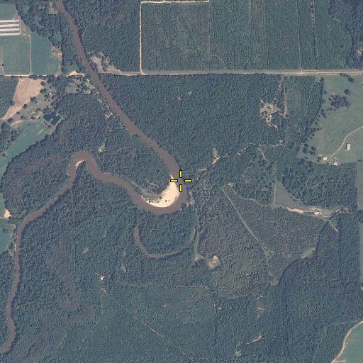 Aerial/Satellite Image of Wesley Branch, AL