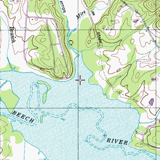 Topographic Map of Herron Creek, TN