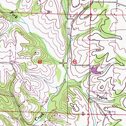 Topographic Map of West Fork Sixmile Creek, AL