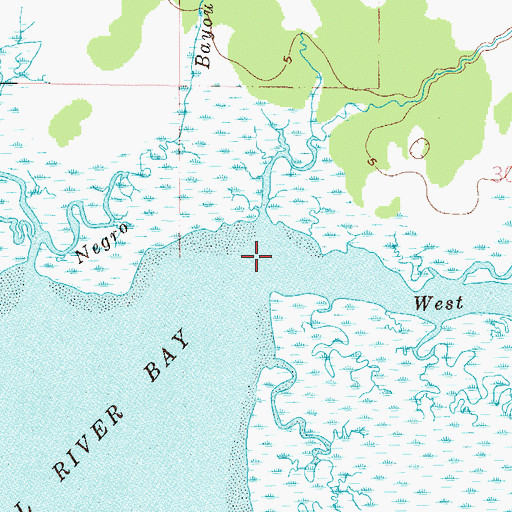 Topographic Map of West Fowl River, AL