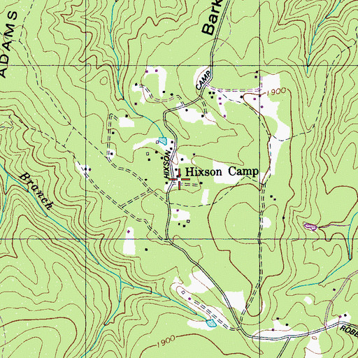 Topographic Map of Hixson Camp, TN