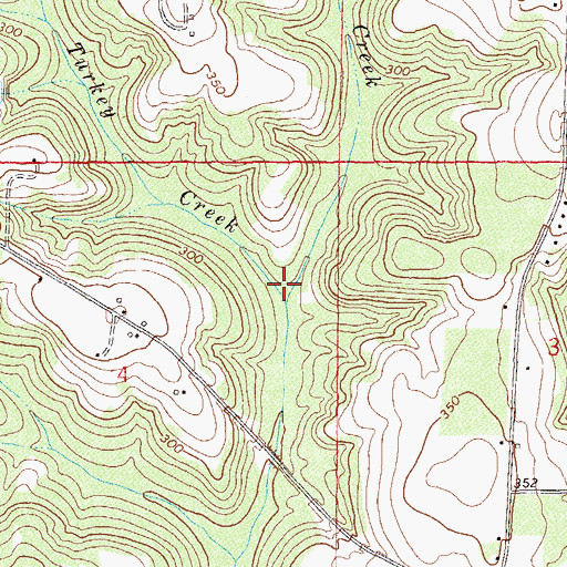 Topographic Map of West Turkey Creek, AL