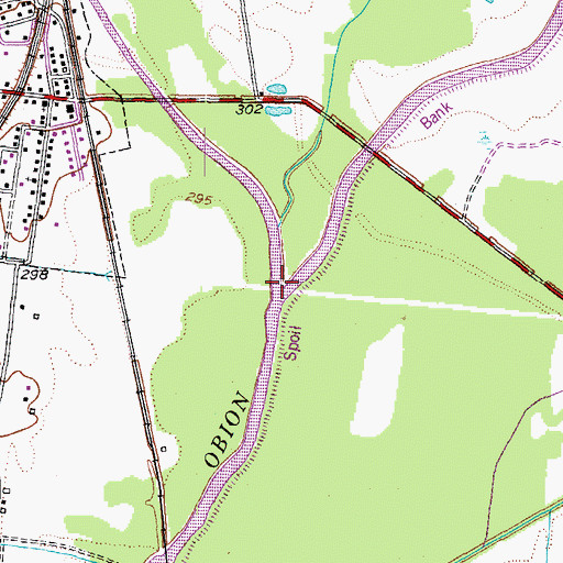 Topographic Map of Hoosier Creek, TN