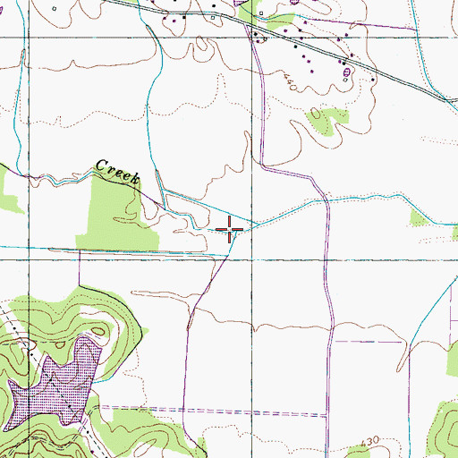 Topographic Map of Horse Creek, TN