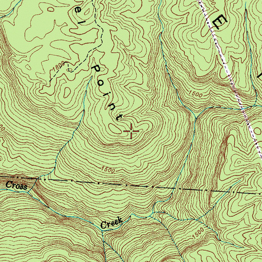 Topographic Map of Hotel Point, TN