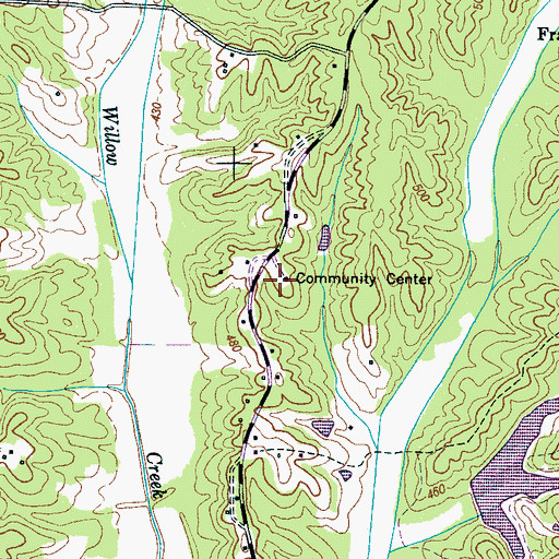 Topographic Map of Hydro School, TN