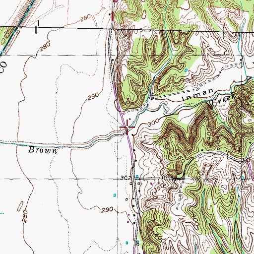 Topographic Map of Inman Hollow, TN