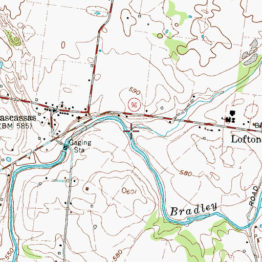 Topographic Map of Jarman Branch, TN