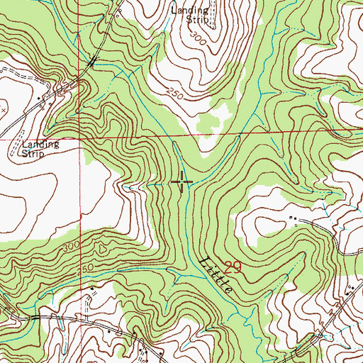 Topographic Map of Wilbers Creek, AL