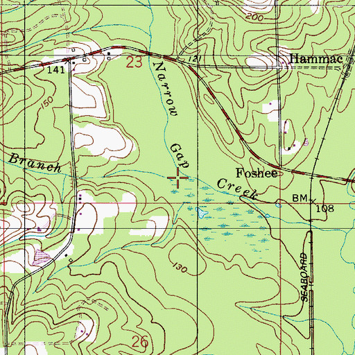 Topographic Map of Wild Branch, AL