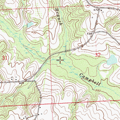 Topographic Map of Wildcat Branch, AL