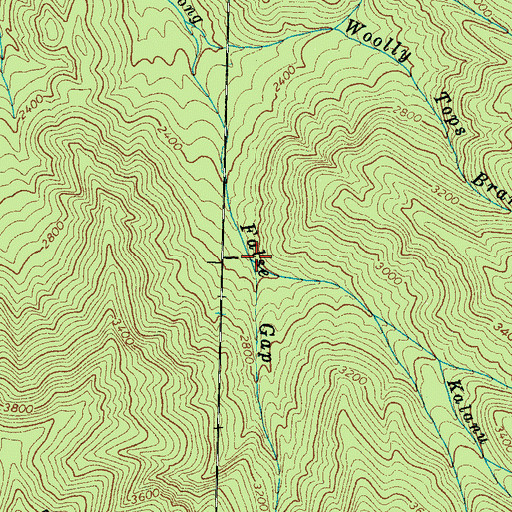 Topographic Map of Kalanu Prong, TN