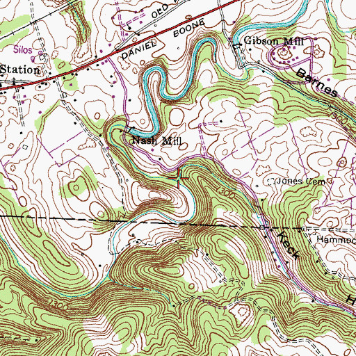 Topographic Map of Keck Hollow, VA